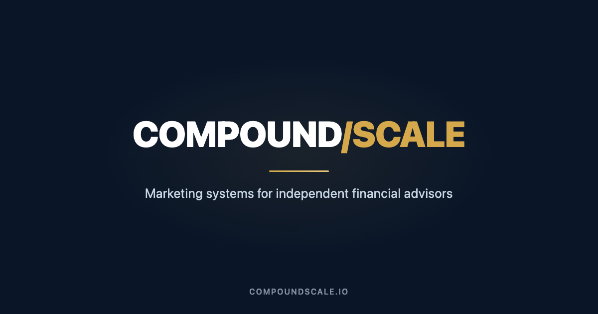 Compounding Scale Down Model Compound Scale | Client Acquisition for Financial Professionals
